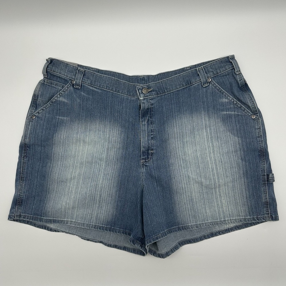Riveted By Lee 5 Pocket Blue Jean Shorts Womens 26W NWT 378-3886 Brand New